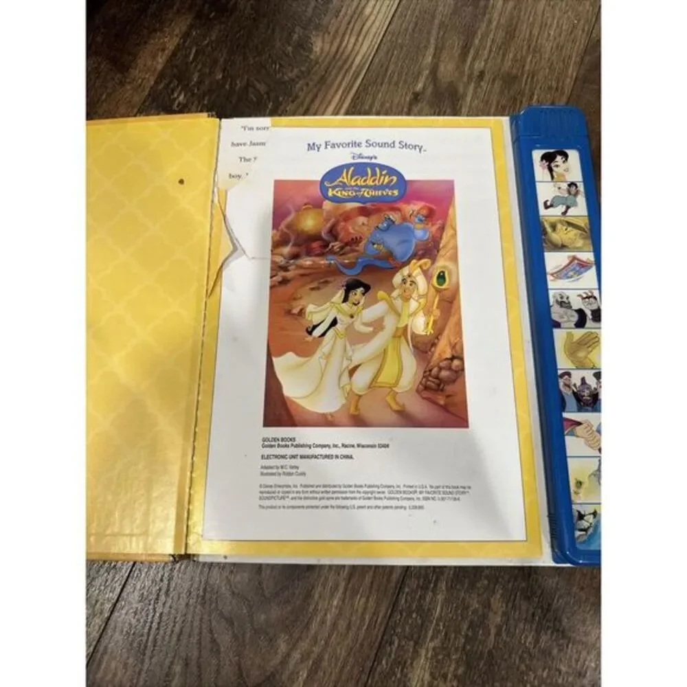 Disney's Aladdin & The King of Thieves Sound Story‎ HB Book READ DESCRIPTION